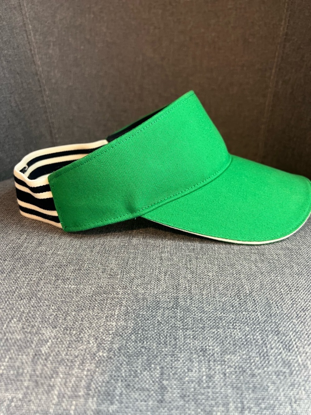 Tory Sport Green and Navy Athletic Visor - Picture 8 of 10